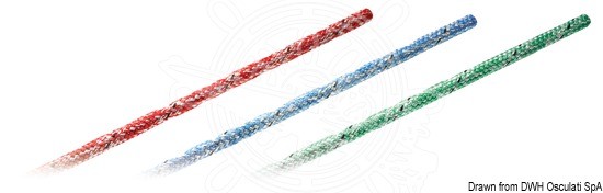MARLOW Doublebraid marble red 6 mm