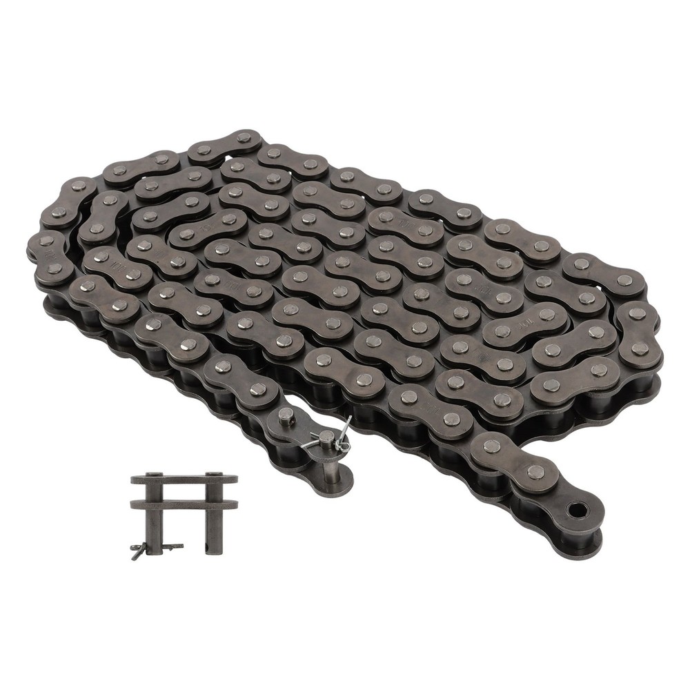 #100H Heavy Duty Roller Chain×10 ft + 1 Connecting Links
