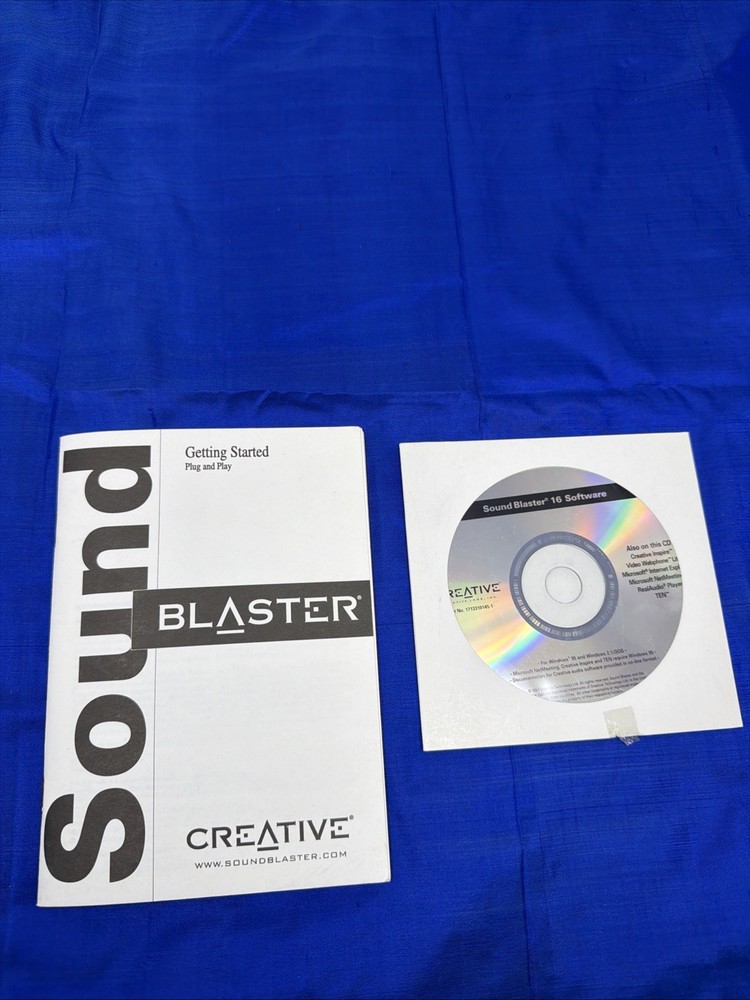 Creative Labs Sound Blaster 16 Software CD-ROM Windows 95 3.1/DOS