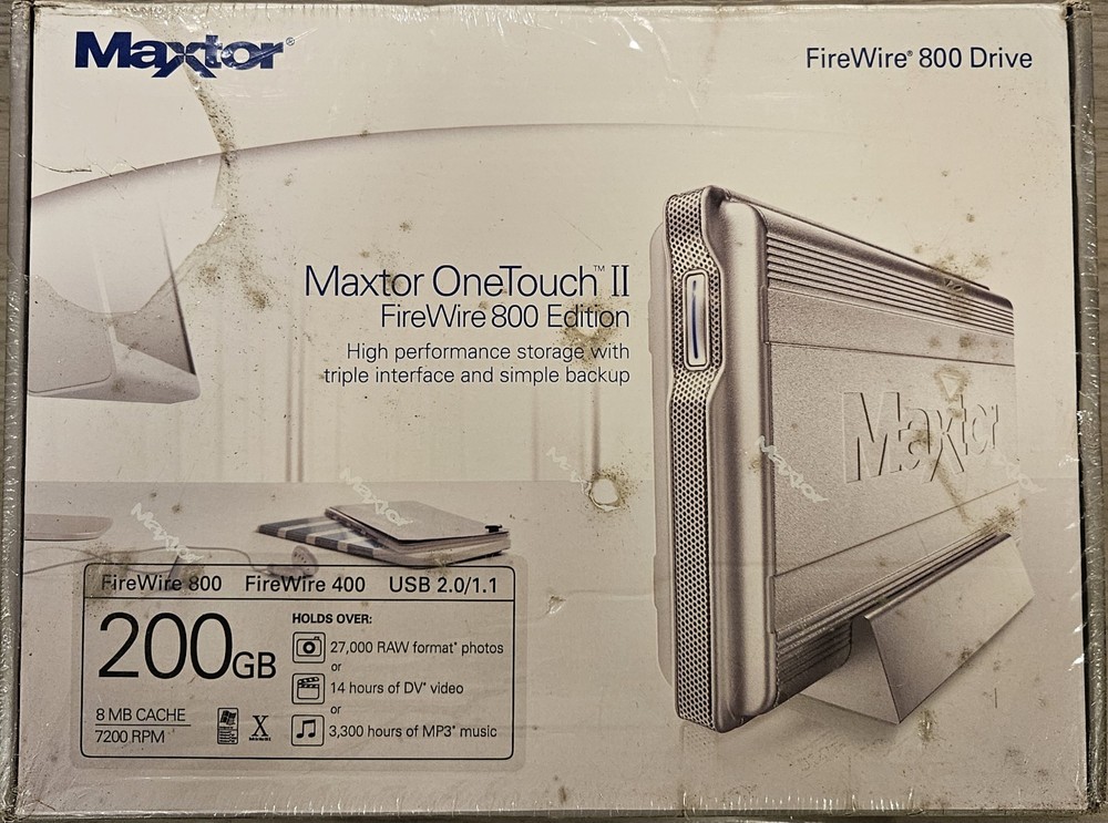 Maxtor One Touch II 200GB External Hard Drive