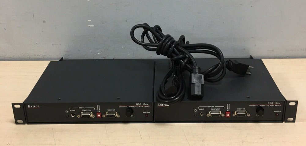 LOT OF 2 EXTRON RGB 164xi Interface W/PANEL