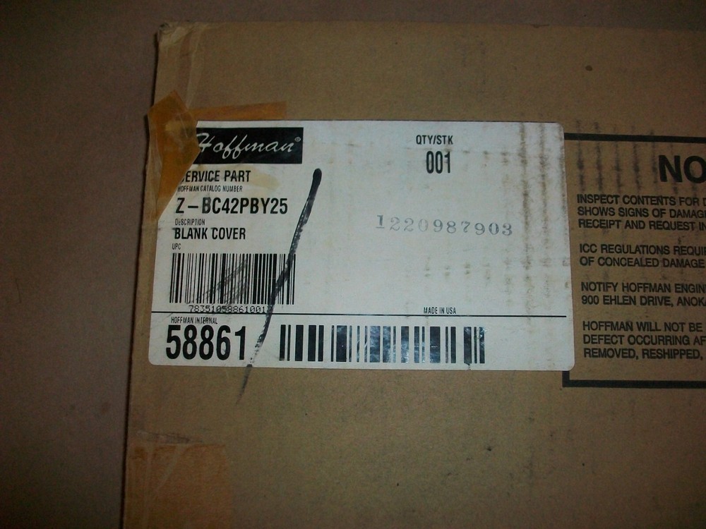Hoffman Panel Door Replacement Z-BC42PB425 NEW
