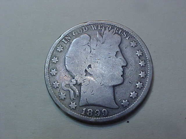 1899- P BARBER HALF DOLLAR