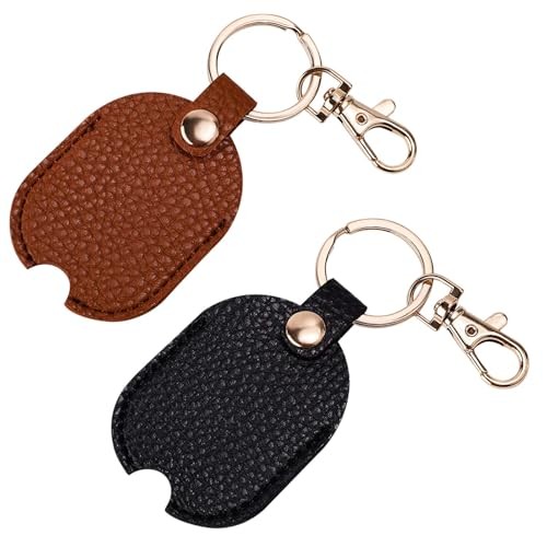 Leather Car Key Sleeves, Car Key Loop Replacement Leather Protector Auto 2