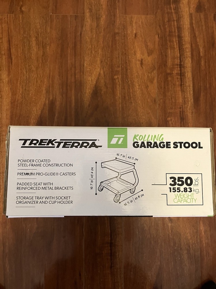 TrekTerra Rolling Garage Stool