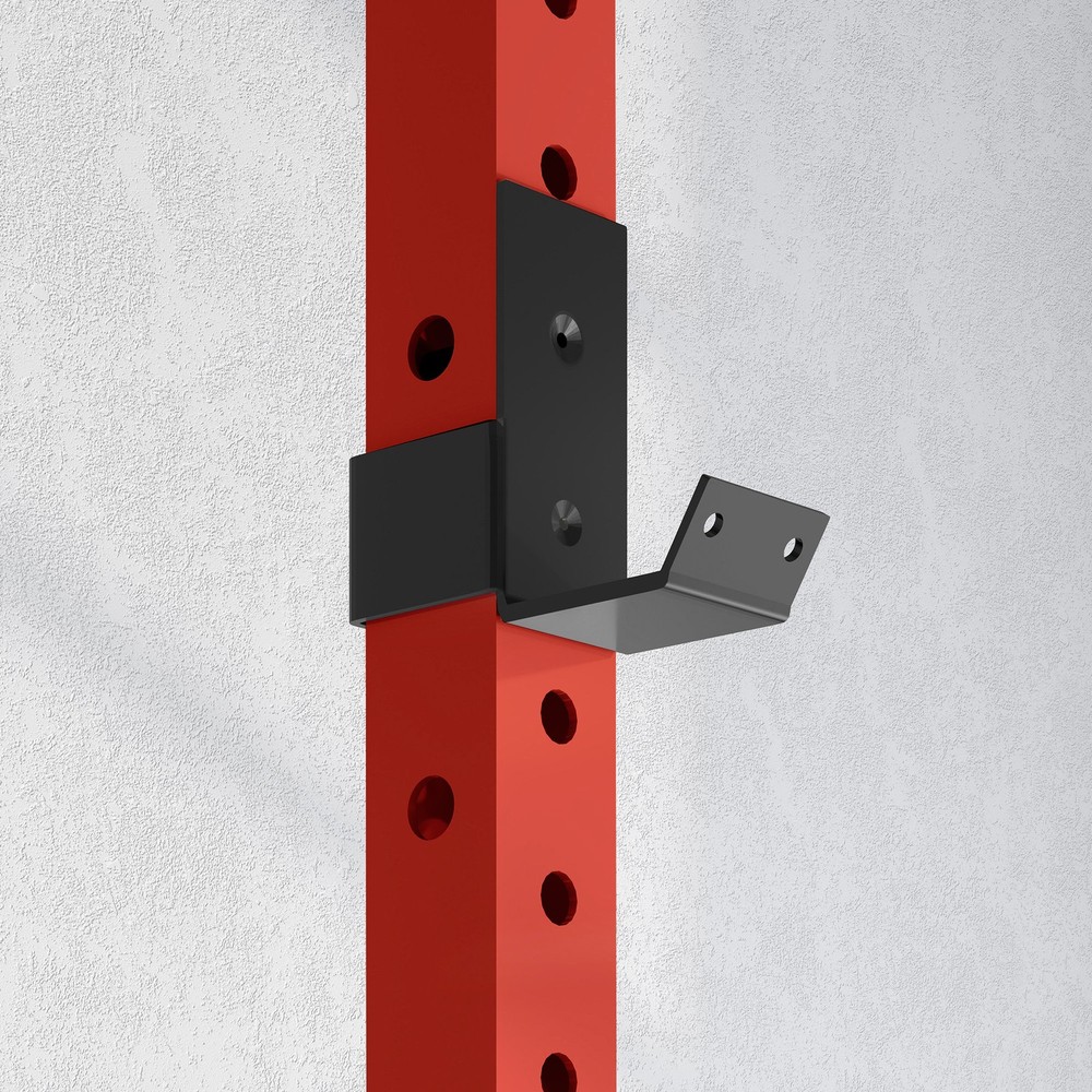 Folding Squat Rack with Pull Up Bar, 1000 Pounds Capacity, Red