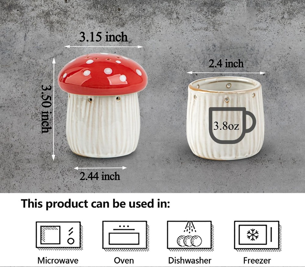 Mushroom Baking Soda Holder For Fridge Deodorizer Ceramic Baking Soda Fridge ...