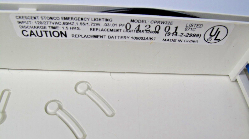 Crescent Universal SP Red LED Exit Light NOS CPRW32E