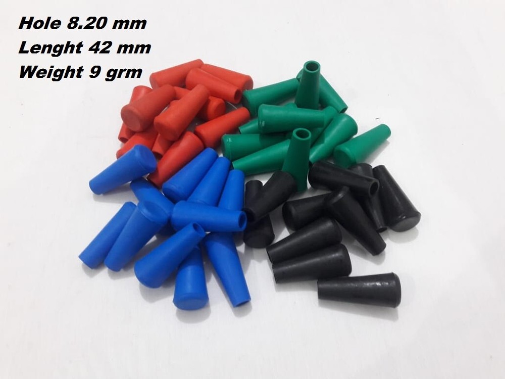 10 Pcs Multi head Blunts re-enactment longbow arrow Rubber Blunts size 8.20x42mm