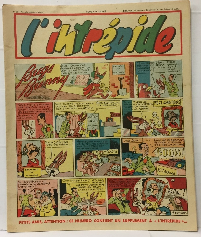L’Intrepid Journal - Year 1951 - No 70