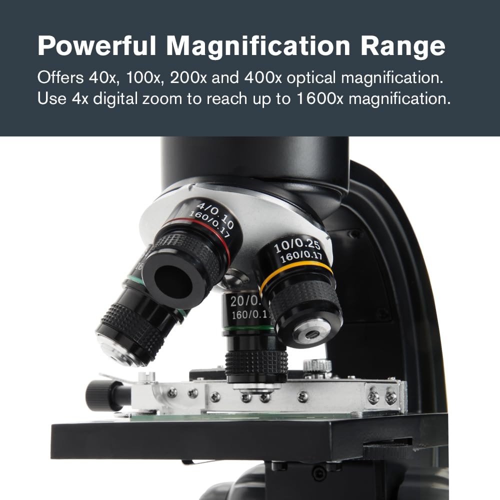 Celestron – TetraView LCD Digital Microscope – Biological Microscope with 5MP