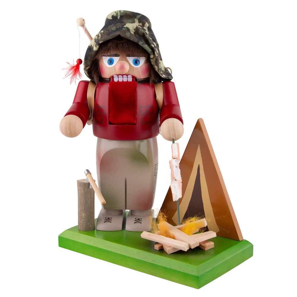 Steinbach Chubby Camper Nutcracker German Christmas Decoration, 10.5"