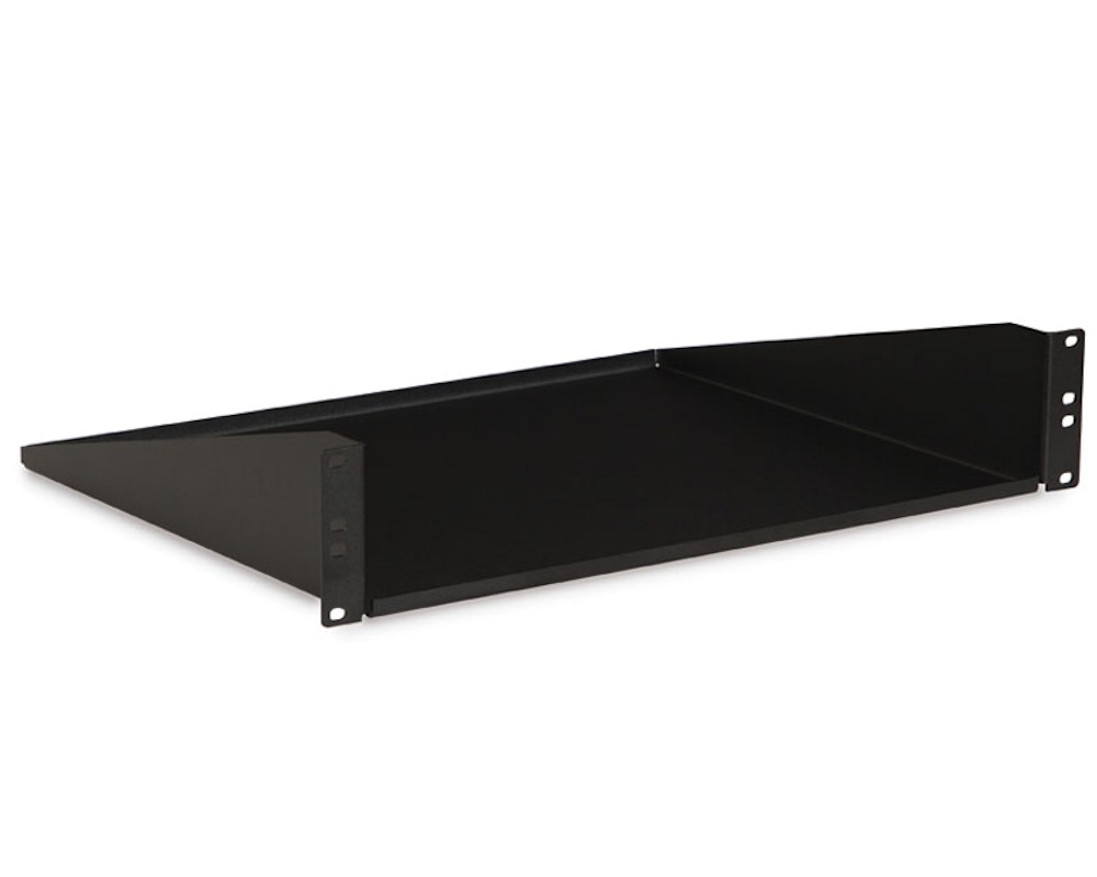 2U 14inch Solid Component Rack Shelf 120lb Capacity
