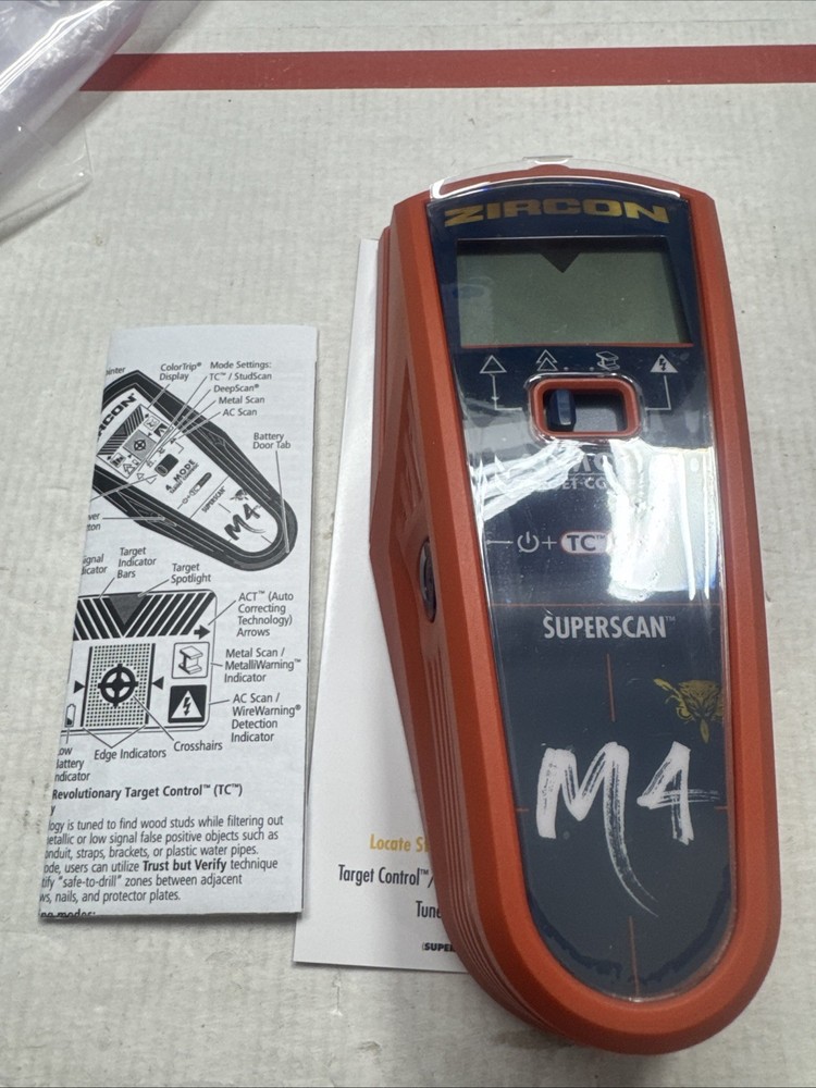 Zircon SuperScan M4 Stud Finder