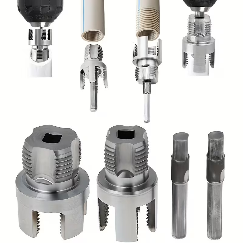 Integrated Internal & External Pipe Threading Tool For 1/2'' 3/4'' Water Pipe US