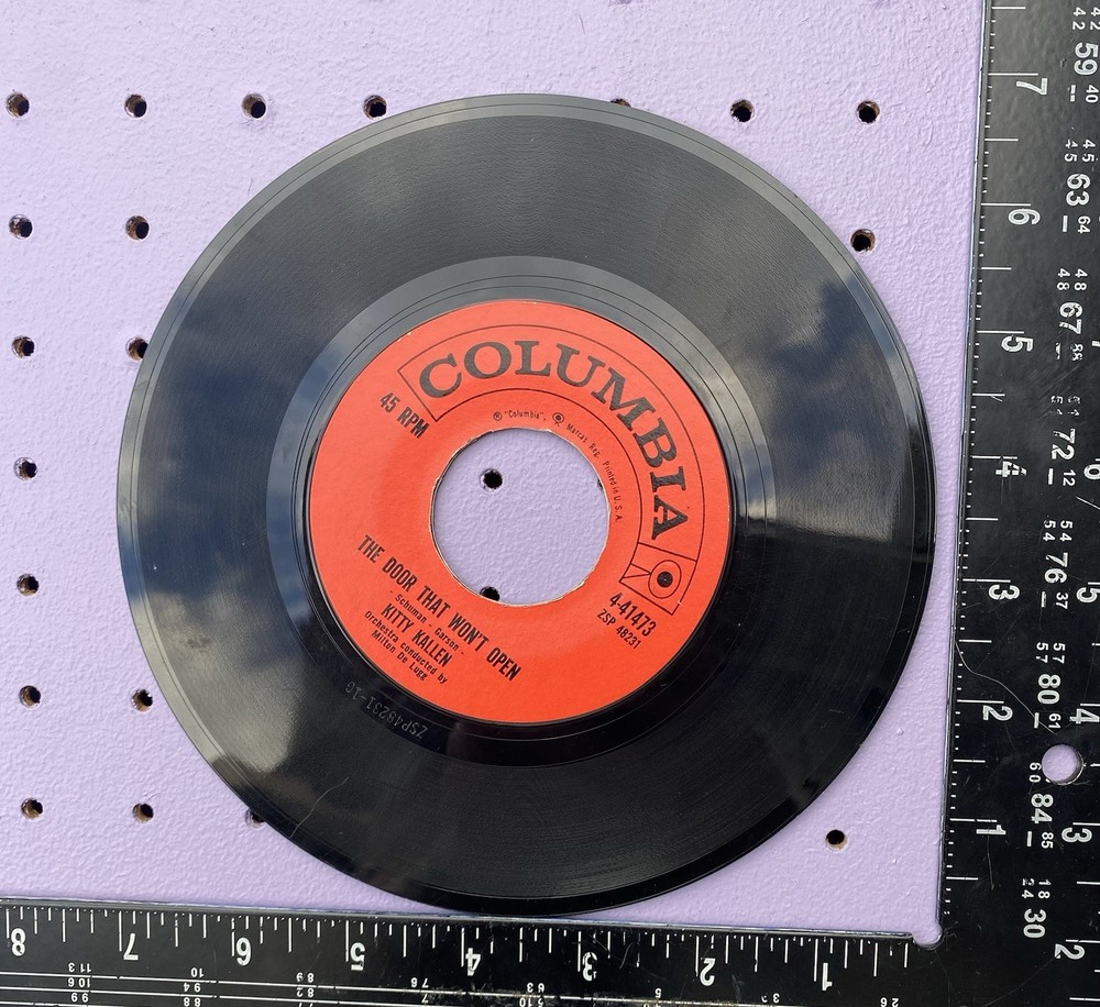Original Art- EAP - Collage On 45 Record