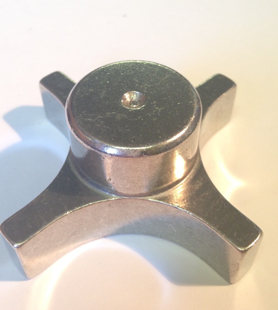 Aluminum Extrusion, Four Lobed Knobs, Luster Finish, Blank Knobs