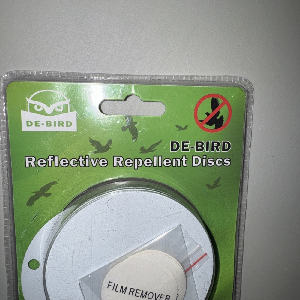 De-Bird Reflective Repellent Discs 16 New
