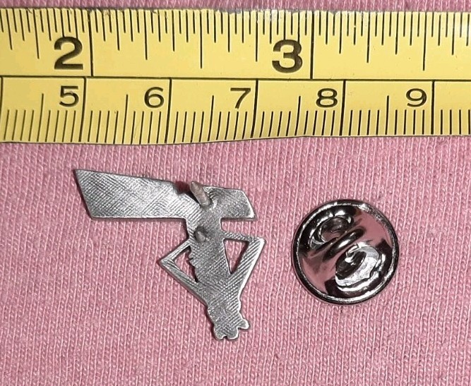 RARE Iridium Satellite Silver Tone Lapel Pin
