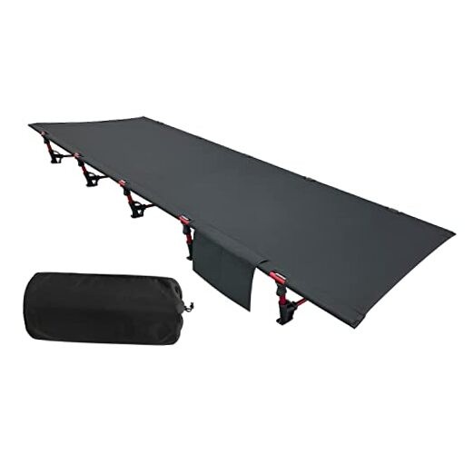 Portable Camping Cot Sleeping Cot Ultralight Backpacking Cot Bed for Black