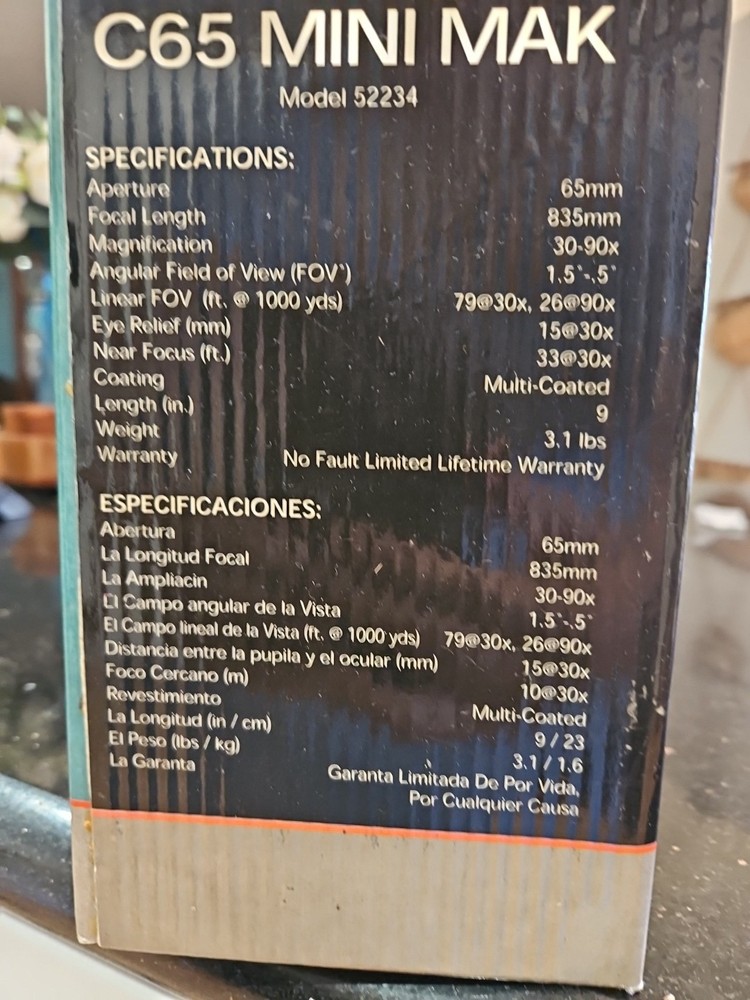 Celestron C65 MINI MAK 65mm Sporting Scope