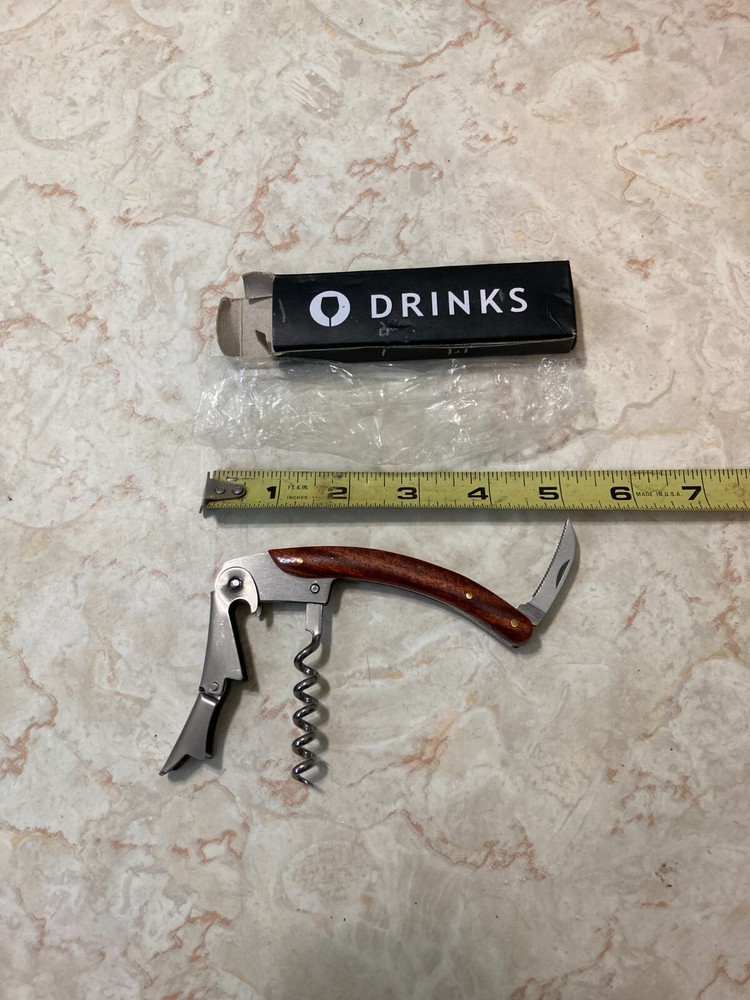 Waiter's Corkscrew / Bottle Opener / Foil Cutter - Kitchen / Multi Tool