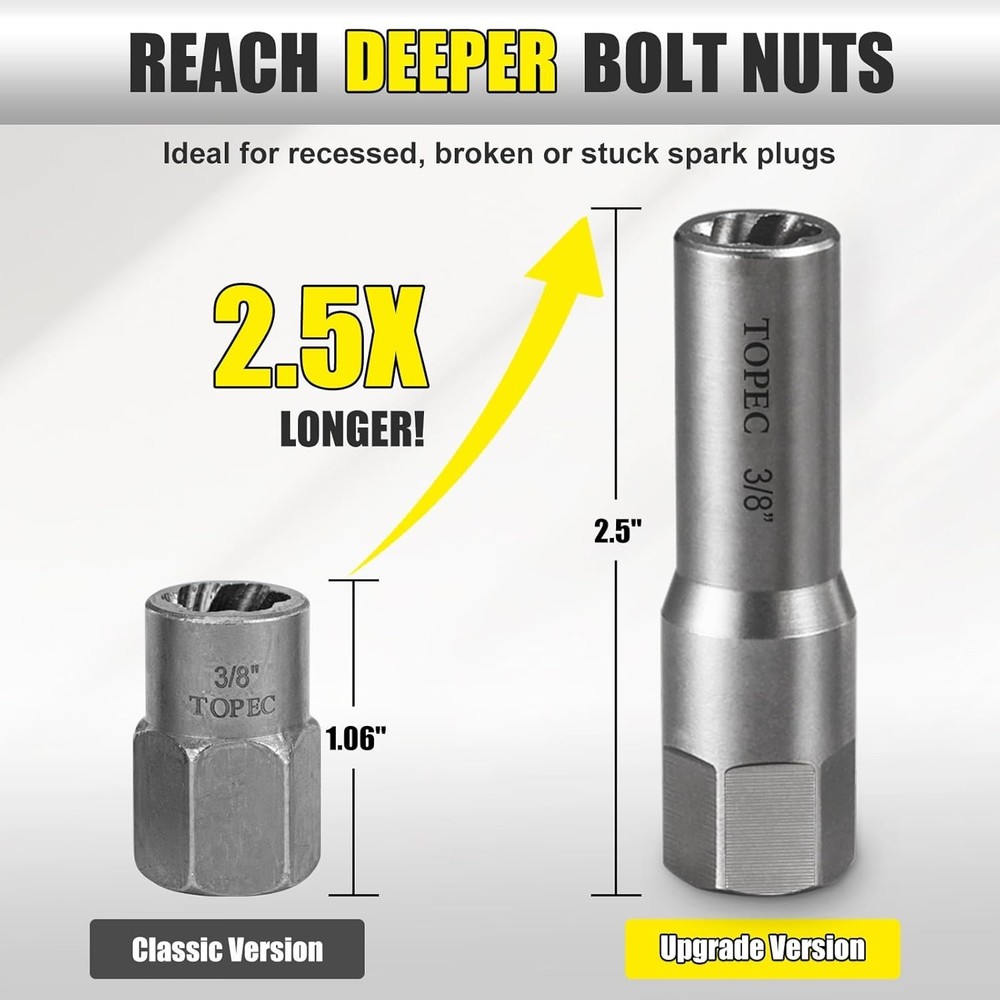 Professional 10-Piece Bolt Extractor Set