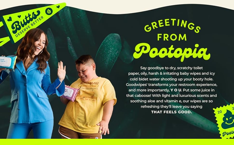 Goodwipes Flushable Butt Wipes Made with Vitin E & e - Soft & ntle