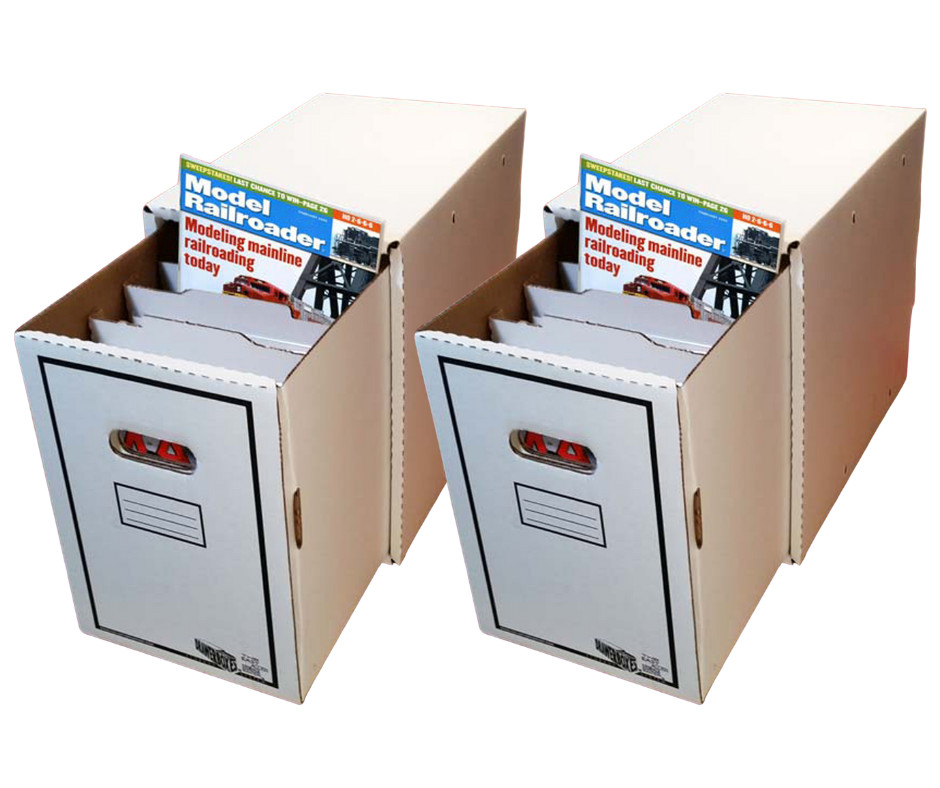 2 Magazine/Document Storage Box Comic House with Drawers Comic Box w/ Dividers