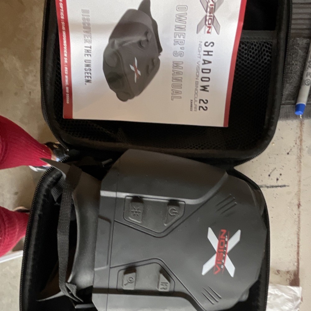X Vision SHADOW 22 Night Vision Binoculars Black with Case & Owner's Manual