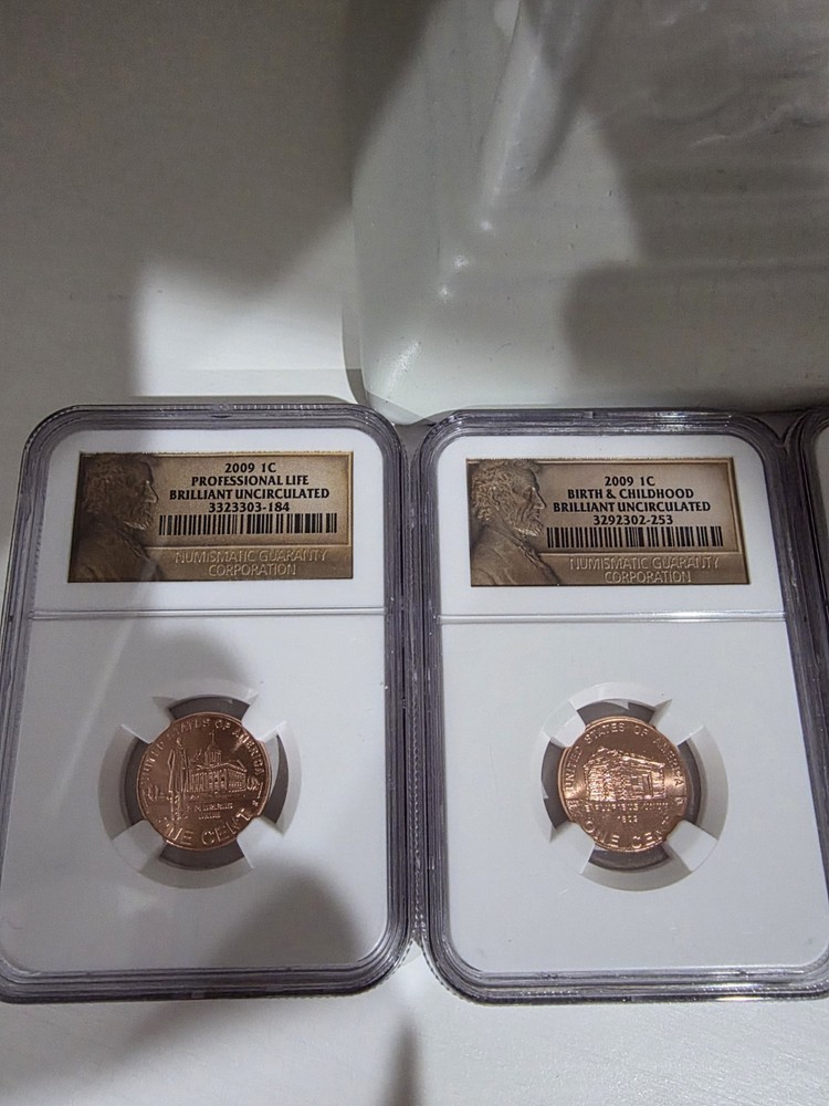 2009 4 Cent LINCOLN NGC SET - Offers Welcome