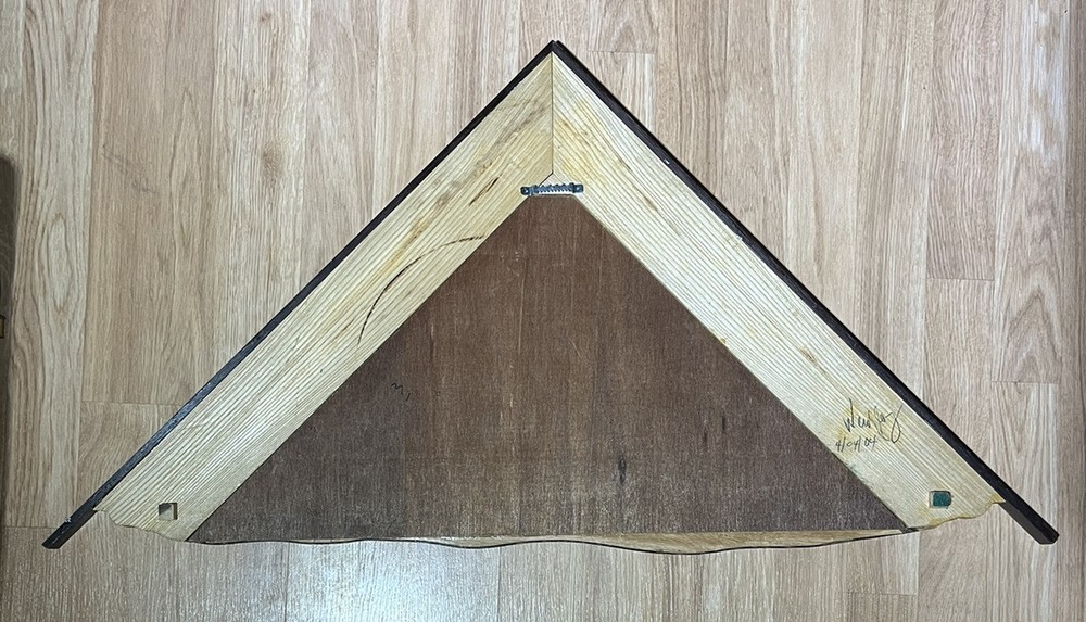 Custom Gable Architectural Accent Decorative Millwork Hanging Insert Vintage