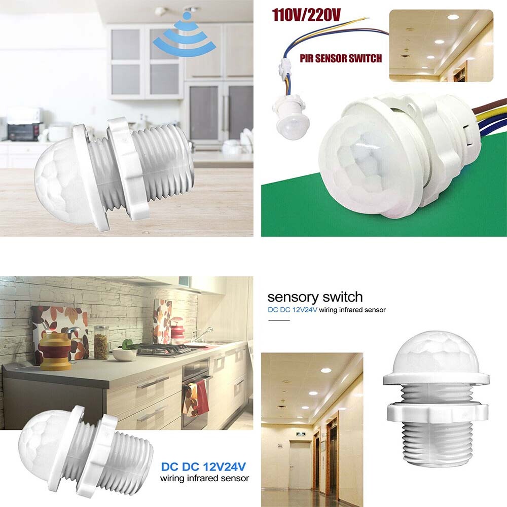 5X PIR Infrared Motion Sensor Detector 110V Smart Switch Light Lamp Switch Auto