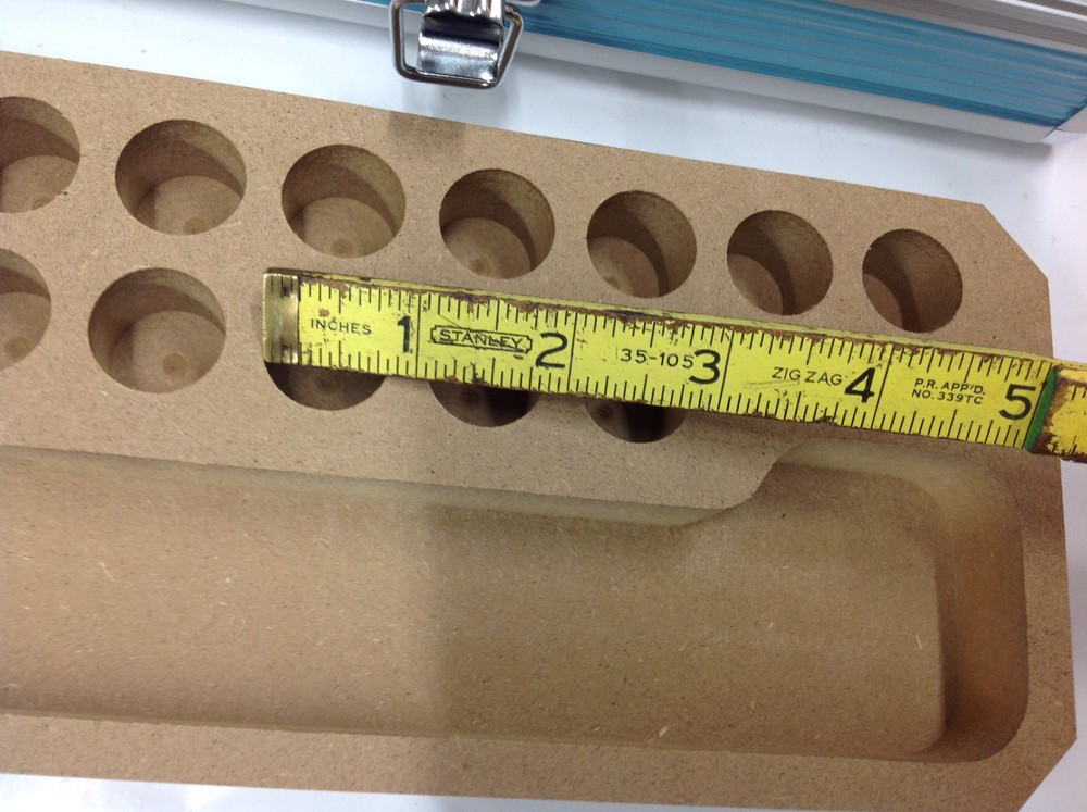 EMPTY ERI Blue 14-Place Collet & Tool Holder Case. NEW