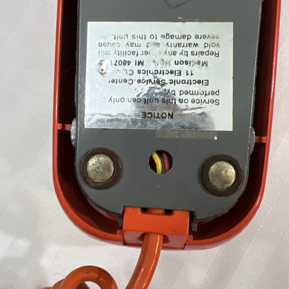 Vintage Stromberg-Carlson Dial Telephone Orange UNTESTED