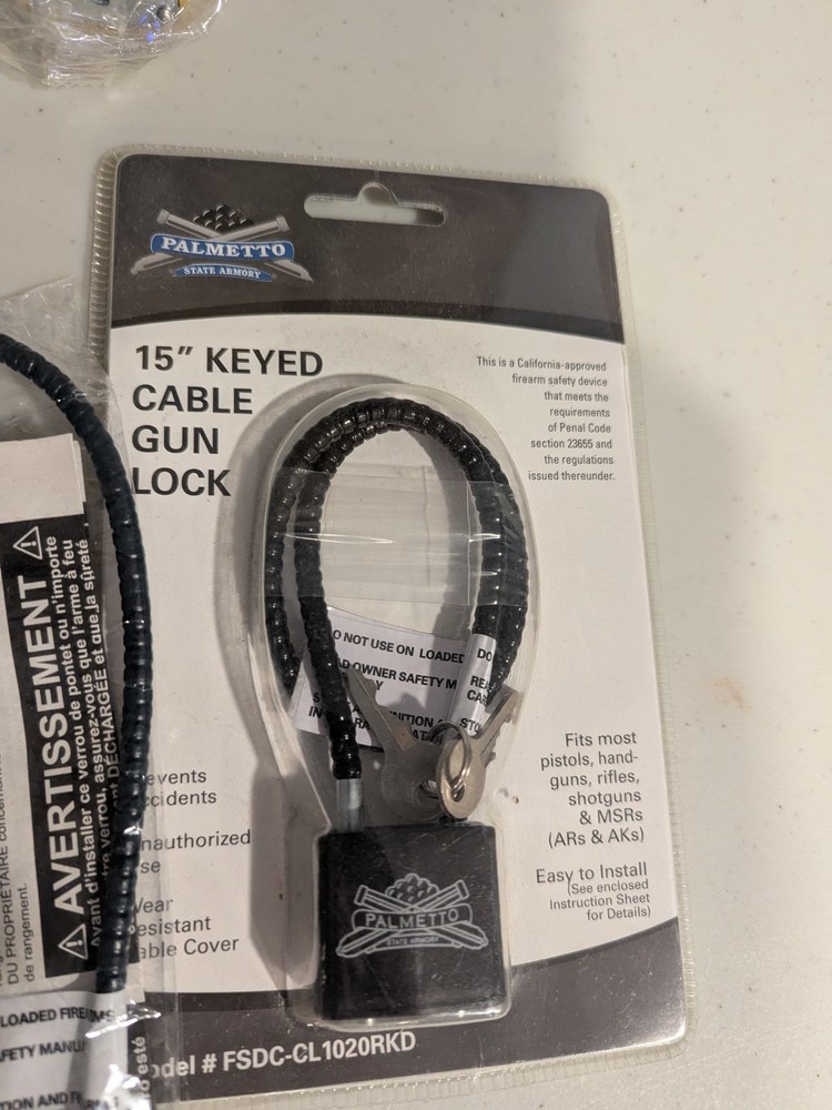 Assorted Cable Gun Locks AS PICTURED QTY 12
