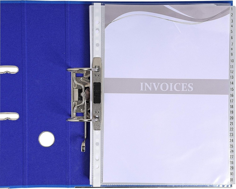 Exacompta - Ref 2931E - PP Printed Indices - For Use With A4+ Documents, 0.1mm P