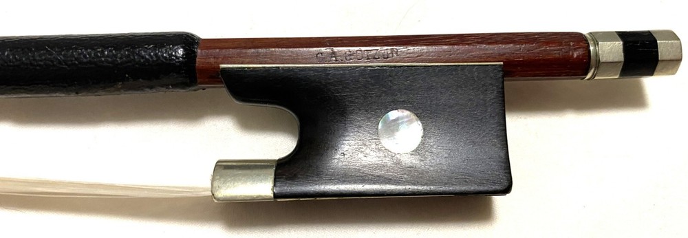 A  good 4 /4 German C.A.GOETZ violin bow