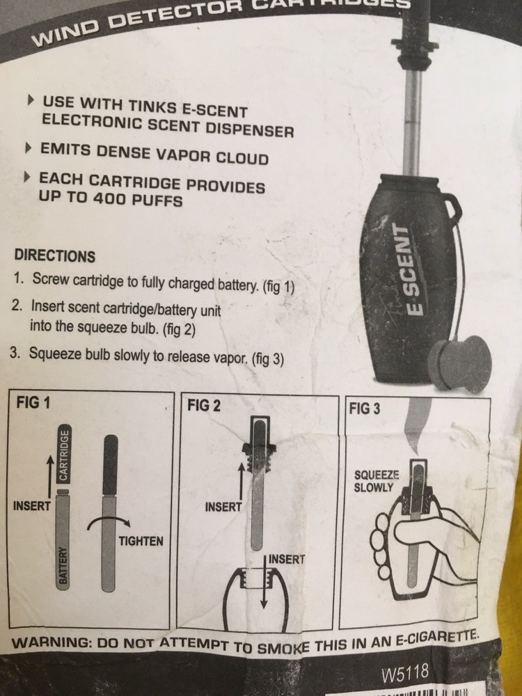 Electronic Wind Detector Cartridges For E-Scent By Tink’s