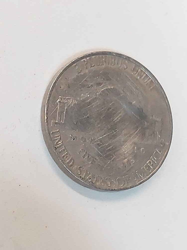 Jefferson Nickel Partial Blank Planchet error coin
