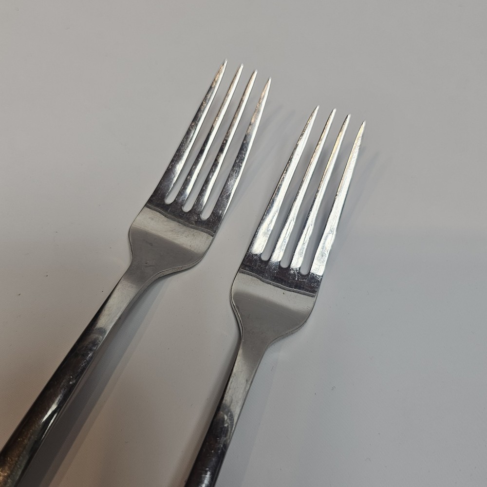 ONEIDA POTOMAC OR OHS467 2 Dinner Forks STAINLESS FLATWARE 8"