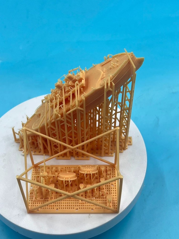 3D Printed 1/200 Model Kit British Royal Navy Devastation Battleship Unpainted