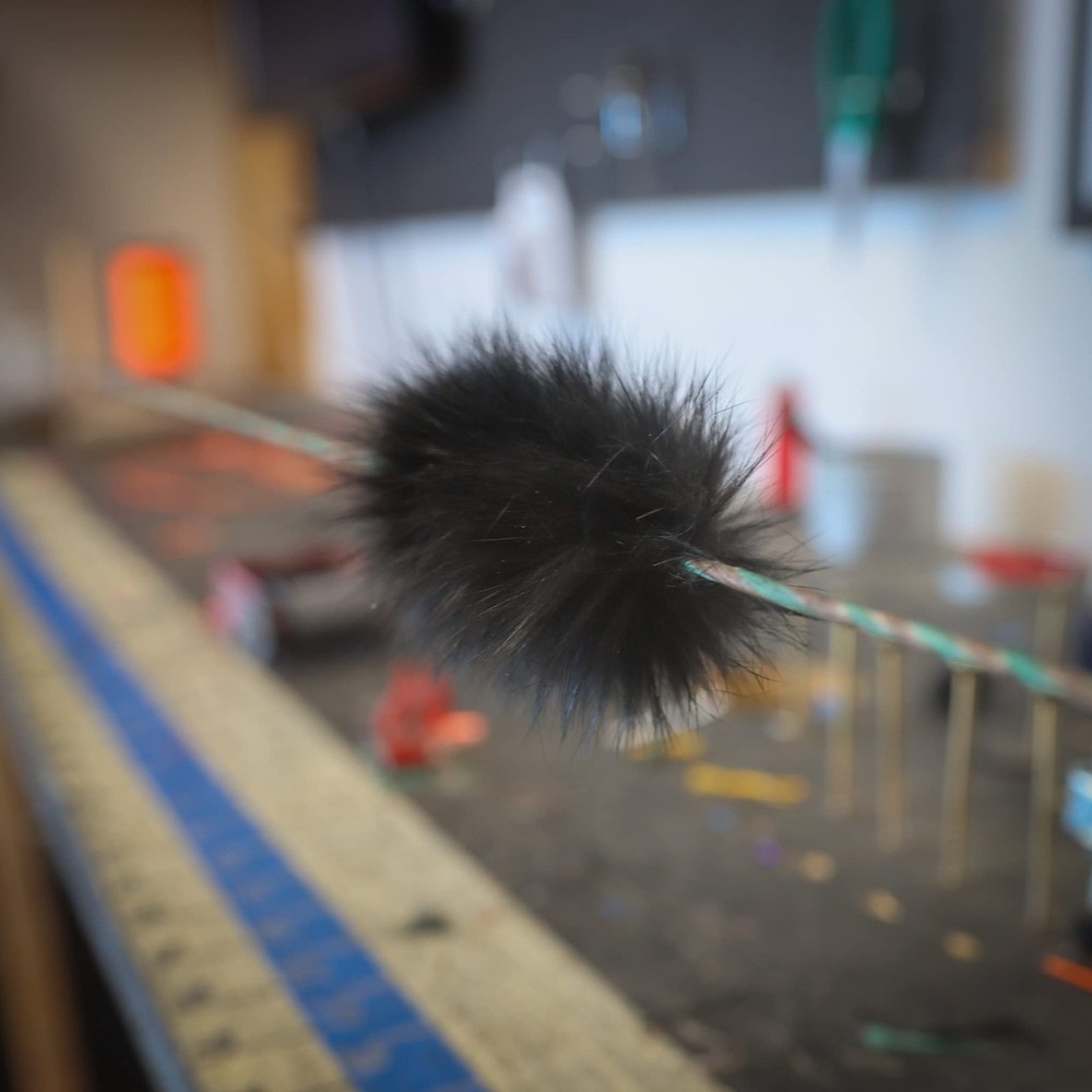 Bow String Dampener, Rabbit Fur String Silencer for Recurve, Longbow