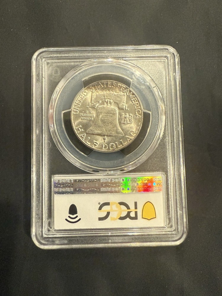 1950 Franklin Half Dollar PCGS MS65FBL Toner