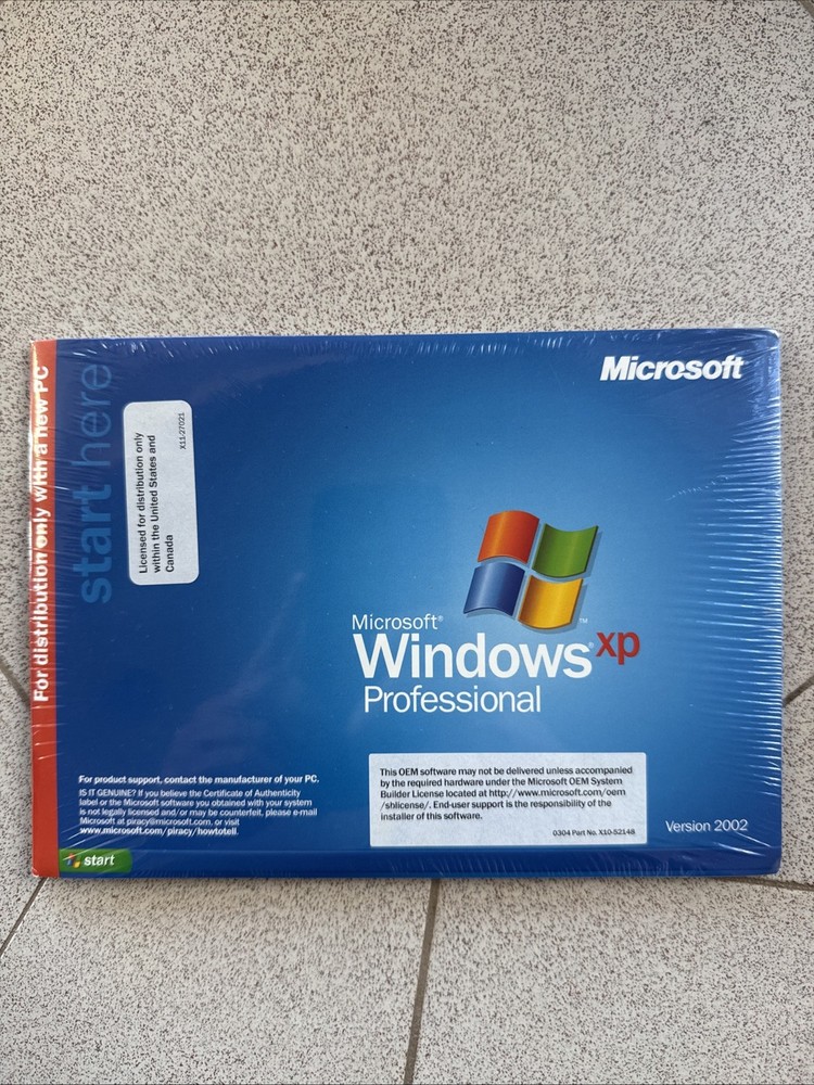 Microsoft Windows XP Professional - OEM SP2, SEALED