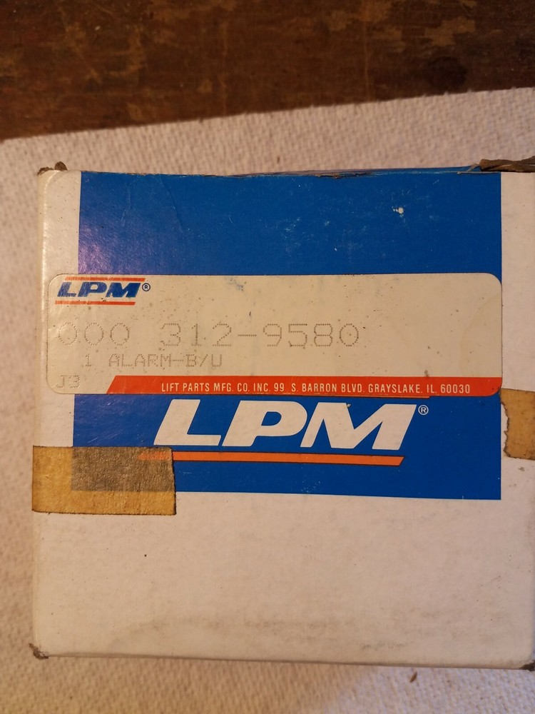 ECCO- 580 LPM312 - 9580 backup alarm