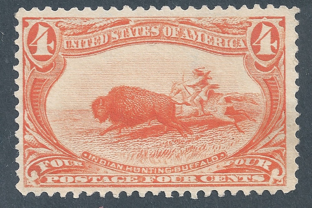 1898 US # 287 MNG  CV $110 This is Very Nice centering.  Tiny thin.  See scan.