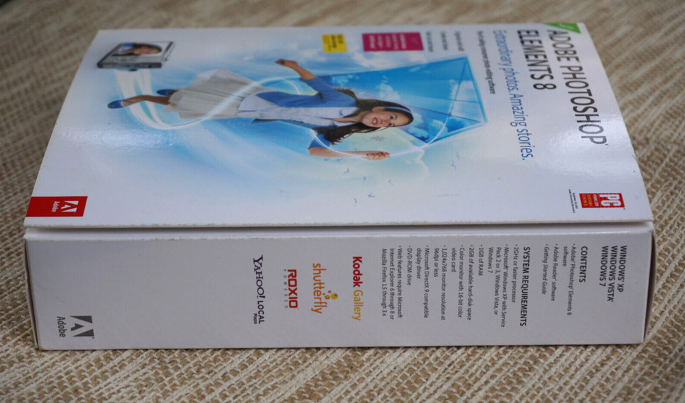 Photoshop Elements 8 for Windows - New Sealed - Photo Editing Software