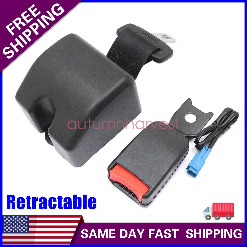 Universal Replacement Forklift Seat Belt Black with 5 Amp Activator Switch