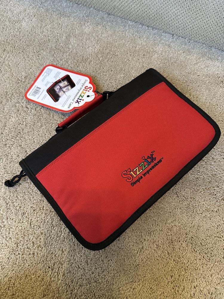 Sizzix Embossing Folder & Stencil STORAGE CASE - Simple Impression + 18 Stencils